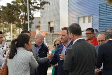 El Cabildo comprueba las obras en el polígono de Cruz de La Gallina y Salinetas (Foto TA)